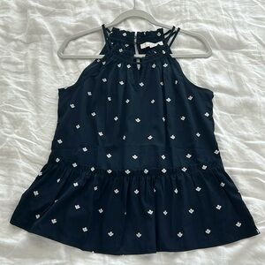 Loft Peplum blouse size M Petite